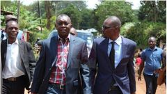 File image of Kimilili MP Didmus Barasa with his Kapseret counterpart Oscar Sudi.