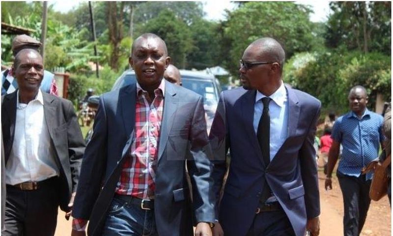 File image of Kimilili MP Didmus Barasa with his Kapseret counterpart Oscar Sudi.