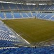 A general view shows the pitch at the new football stadium at Krestovsky island, also known as the Zenit Arena in Saint Petersburg on February 27, 2017