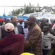Mathira MP and Nyeri Governor hopeful Ephraim Maina lands at Kabaru Ward in Nyeri County to officiate the launch of a wooden bridge.