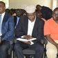 Nairobi Governor Evans Kidero (left), Miguna Miguna (centre) and Reuben Ndolo at the SDA Church, Jericho, Nairobi.