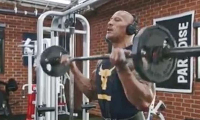 The Rock Digs This Old-School Biceps Move