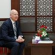 Palestinian president Mahmoud Abbas (R) meets Jason Greenblatt, the US president's assistant and special representative for international negotiations, at his office in the West Bank city of Ramallah on March 14, 2017