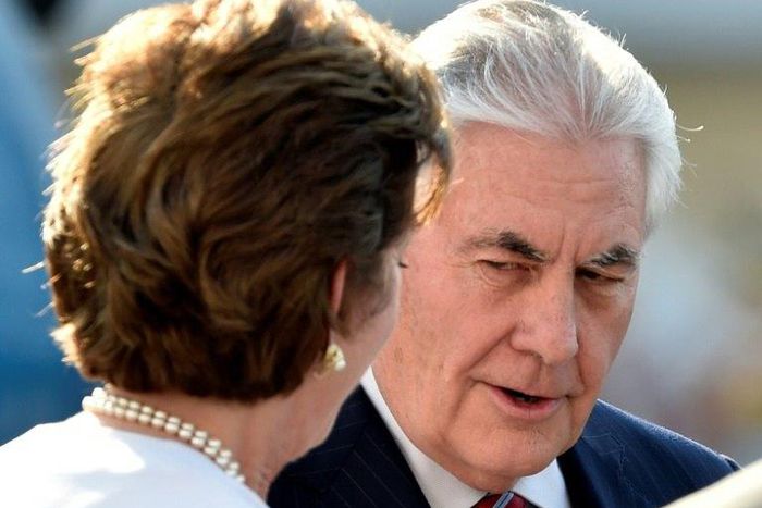 US Secretary of State Rex Tillerson (R) is set to meet with Mexican President Enrique Pena Nieto to smooth over tensions