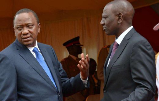 File image of DP William Ruto with President Uhuru Kenyatta