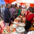 President Kenyatta at the Kasarani Sports Complex in Nairobi during the Joyful Women Organization’s thanks giving ceremony and annual general meeting.