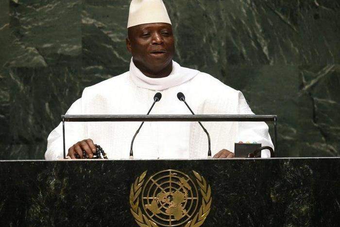 President of Gambia Al Hadji Yahya Jammeh, pictured in 2014, took power in 1994 and has run the country with an iron fist ever since, surviving successive coup attempts by consolidating his power at every level of society