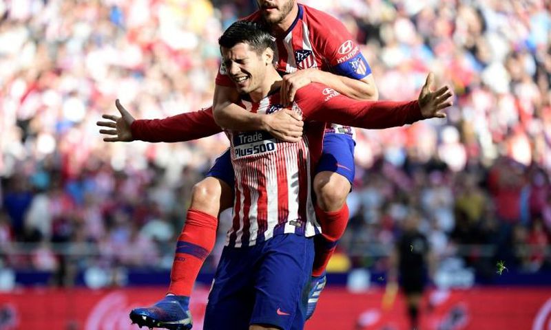 Morata scored his first goal for Atletico