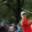 Rory McIlroy of Northern Ireland hits a ball on the 10th T during the BMW South African Open at Glendower Golf Club on January 12, 2017 in Johannesburg