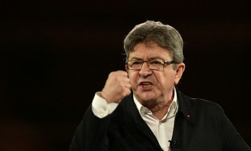 French presidential election candidate for the far-left coalition La France Insoumise Jean-Luc Melenchon has surged in recent polls