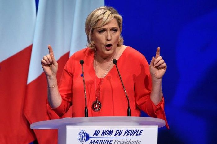 French far-right candidate for the presidency Marine Le Pen has surged to the top of the poll ratings since conservative Francois Fillon lost his frontrunner status in a morass of scandals