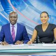 Dennis Okari with his colleague  at NTV Olive Barrows