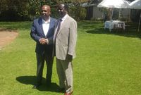 ODM leader Raila Odinga with Baringo Senator Gideon Moi