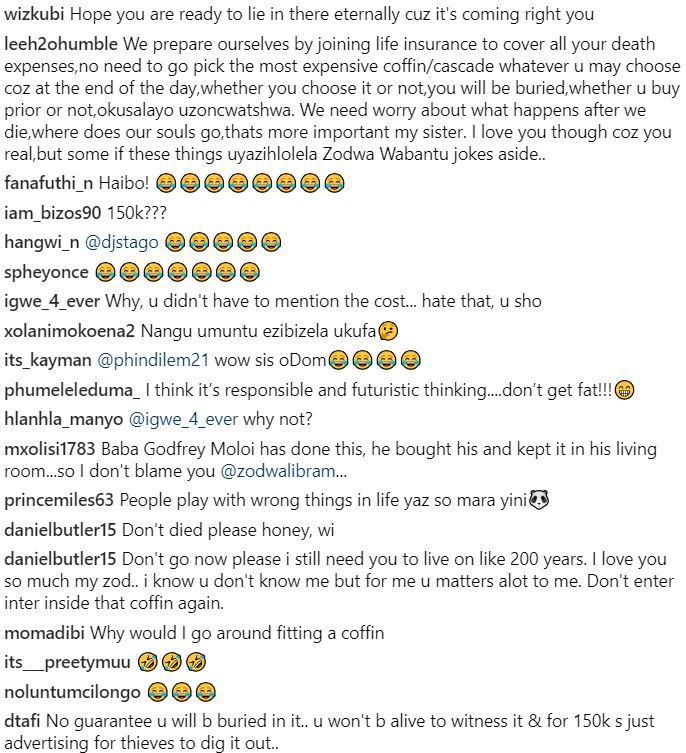 Controversial socialite causes stir after sharing photos in coffin