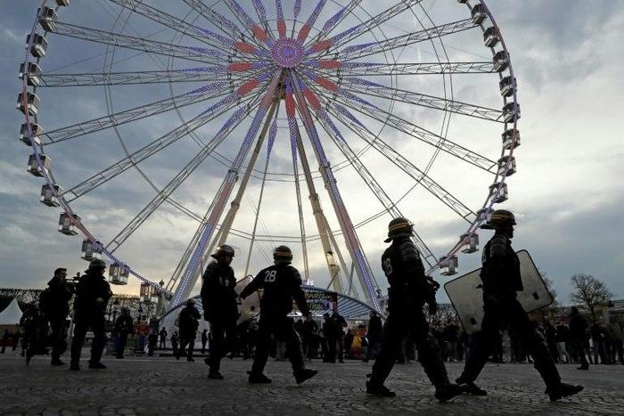 The Big Wheel has been a fixture of the Christmas village on the Champs-Elysees since 2000, drawing around 300,000 visitors a year