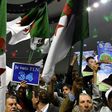 Members of Algeria's National Liberation Front (FLN) gather at a party conference in Algiers on April 28, 2017, while campaigning for May 4 elections. Media reports suggest however that Algerians are more interested in the French presidential election