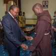 President Kenyatta with teacher Peter Tabichi