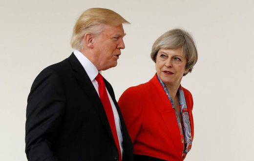 Theresa May Donald Trump