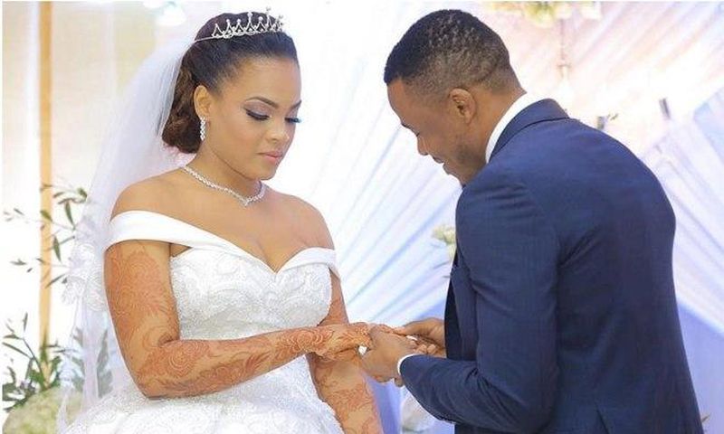 Alikiba and his wife.  Is Alikiba's wife Amina pregnant ?