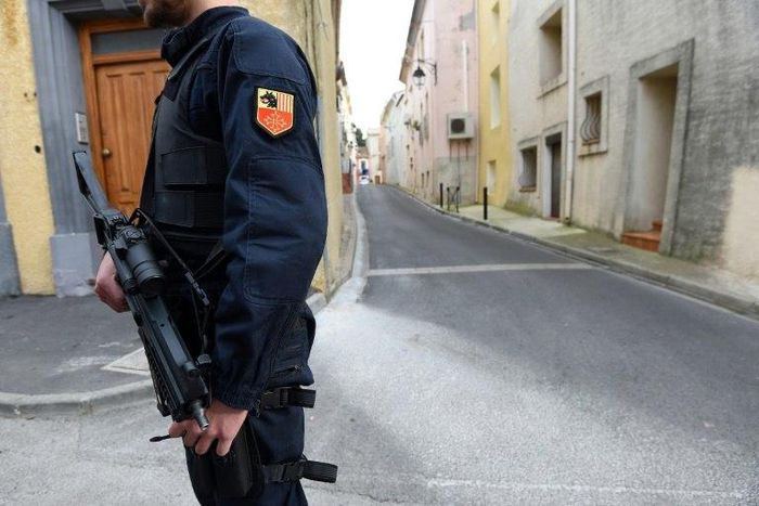 During raids in Marseille and Clermont-Ferrand, French police recovered a Kalashnikov rifle and a shotgun, one grenade, a knife, and two bulletproof vests