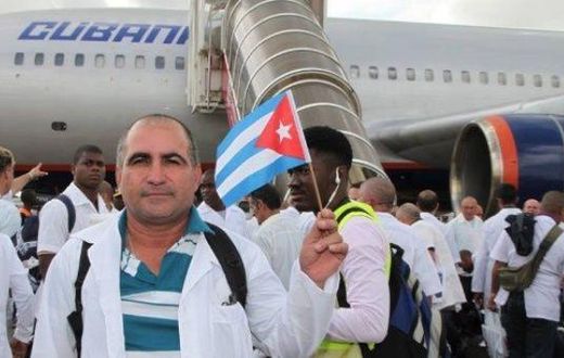 Cuban doctors arriving in Kenya after the two governments signed an exchange program deal (Twitter)
