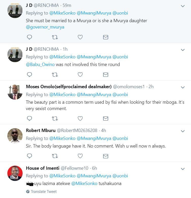 Comments shared after Governor Sonko tweeted on his meeting with UNSA chairperson Ann Mwangi Mvurya (Twitter)