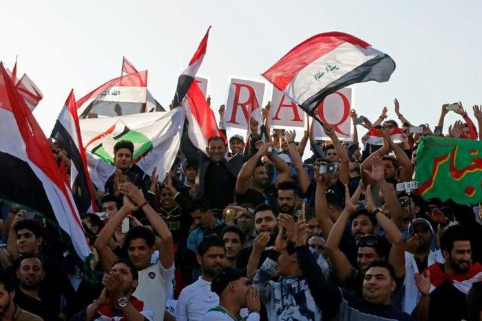 The national team is finally back on the field in Iraq, and fans are both happy and proud about the homecoming
