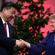 The two countries agreed on trade the move during a visit by Chinese President Xi Jinping (L) to Chile last year, where he is seen with Chilean President Michelle Bachelet (R)