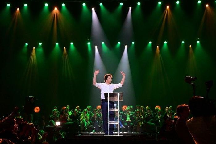 Dutch Green Party (Groen Links) leader Jesse Klaver attends a campaign rally in Amsterdam on March 9, 2017. The Dutch parliamentary elections are set to take place on March 15