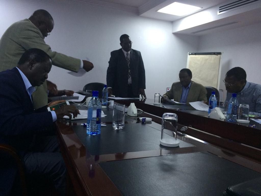 Photo of NASA leaders during a late night meeting in March 2017 shared by Economist David Ndii