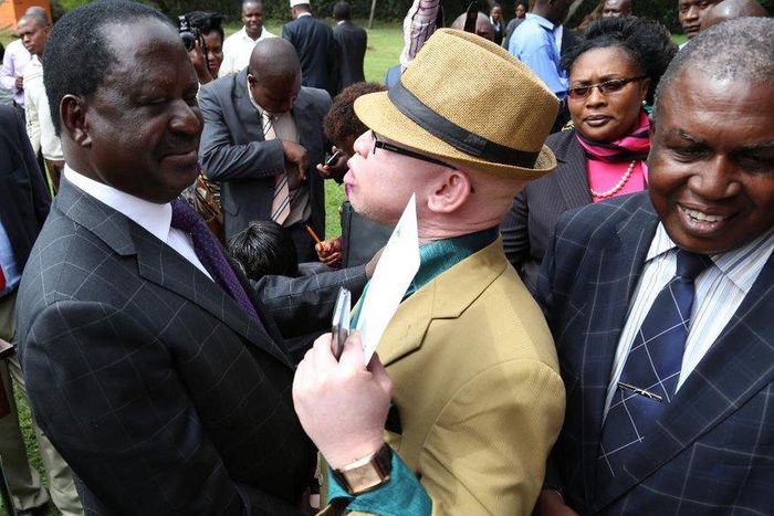 ODM leader Raila Odinga and nominated MP Isaac Mwaura