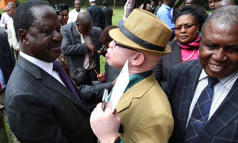 ODM leader Raila Odinga and nominated MP Isaac Mwaura