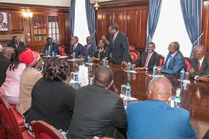 Building Bridges taskforce with President Uhuru Kenyatta and former Prime Minister Raila Odinga