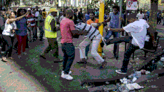 Scene of xenophobic attack