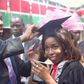 Mike Sonko and Saumu during her graduation