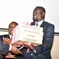 Governor Josphat Nanok hands over the instruments of power shortly after Governor oparanya was elected CoG chair (Twitter)