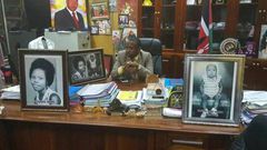 Mike Sonko in his office