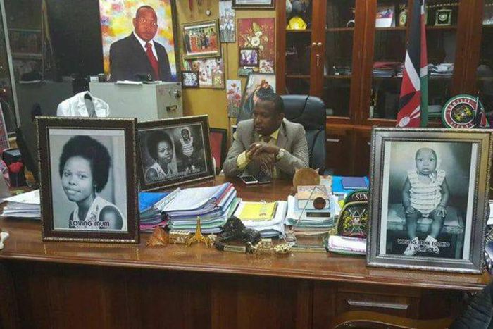 Mike Sonko in his office