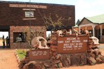 Entrance to Tsavo East national park (Twitter)