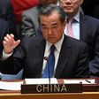 Chinese Foreign Minister Wang Yi speaks during a United Nations Security Council meeting in New York, on April 28, 2017