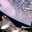 The Cygnus resupply ship slowly approaches the International Space Station in October 2016