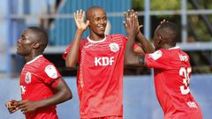 John Makwata with team mates