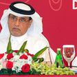 Saoud Al-Mohannadi, Qatar Football Association Vice President, looks on during a QFA Extraordinary General Assembly meeting in Doha on April 18, 2017