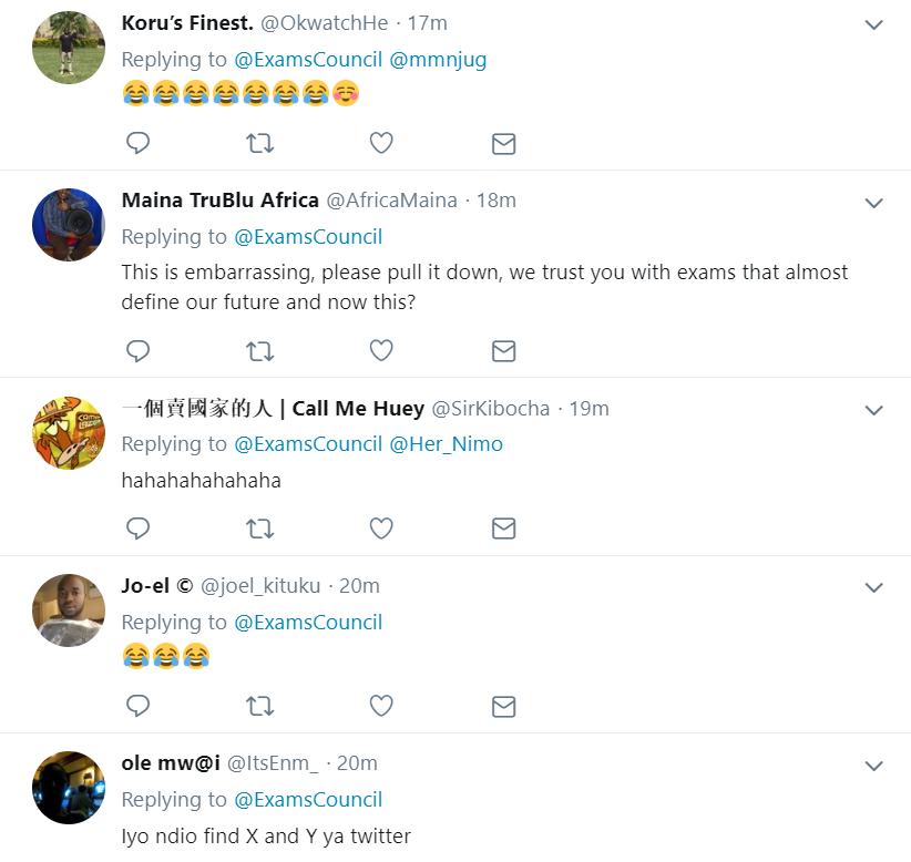 Knec asks on Twitter what DM means, hilarious responses from Kenyans