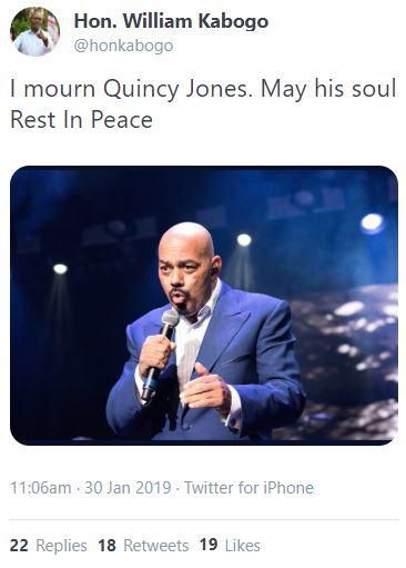 Kabogo trolled for mourning celebrity who is still alive