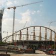 The Khalifa Stadium in Doha which is undergoing complete renovation in preparation to host some of the matches for the 2022 World Cup in Qatar