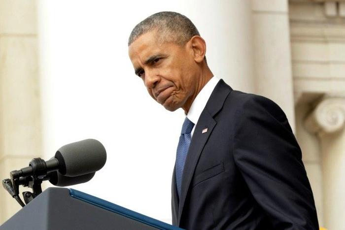 US President Barack Obama speaks at a ceremony to commemorate Veterans Day, at Arlington National Cemetery in Virginia, on November 11, 2016