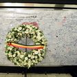 The remembrance wall is pictured before a minute of silence at 09:11 in the Maelbeek - Maalbeek subway station as tribute to the victims of last year terrorist attacks in Brussels, on March 22, 2017
