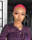 Pink short natural hair (Pinterest)