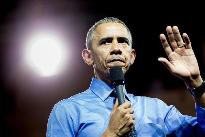 US President Barack Obama speaks during a Young Leaders of the Americas Initiative town hall meeting at the Pontifical Catholic University of Peru November 19, 2016 in Lima